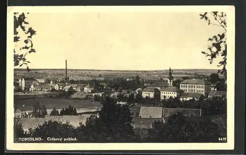 AK Kopidlno, Blick über die Stadt