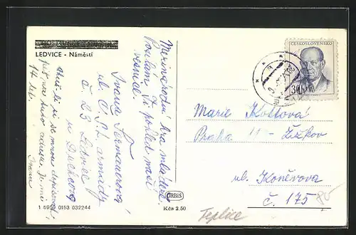 AK Ledvice, Námesti, Marktplatz