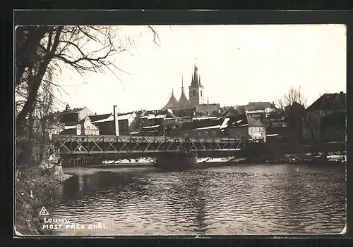 AK Laun / Louny, Most pres Ohri, An der Brücke