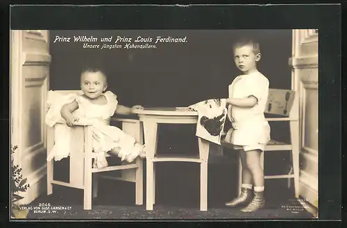 AK Prinz Wilhelm und Prinz Louis Ferdinand