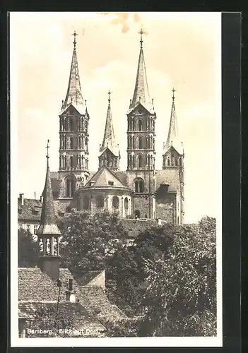 AK Bamberg, Blick auf Dom