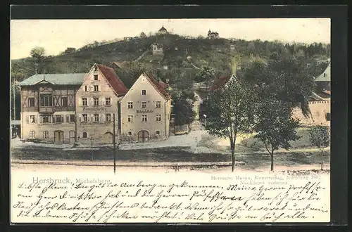 AK Hersbruck, Michelsberg mit Gasthaus Westphals Keller und Gasthaus Sommerkeller