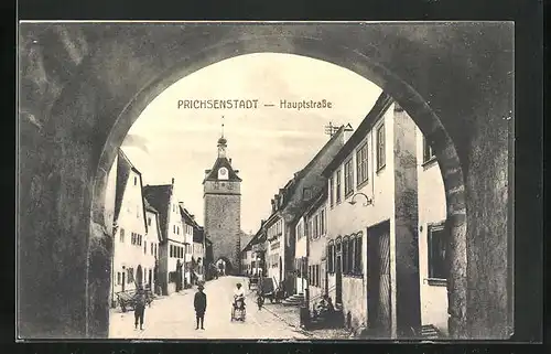 AK Prichsenstadt, Hauptstrasse mit Tor