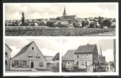 AK Oberpleichfeld, Bäckerei v. Johann Megner, Ortspartie, Panorama