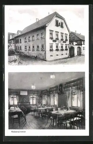 AK Bergtheim b. Würzburg, Gasthaus Schlier