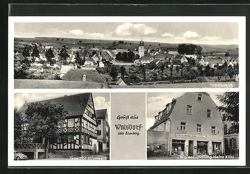 AK Walsdorf, Gasthof Stirnweiss, Handlung Heinz Kühl