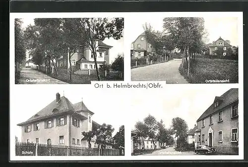 AK Ort / Helmbrechts, Ortsteilansichten, Schule