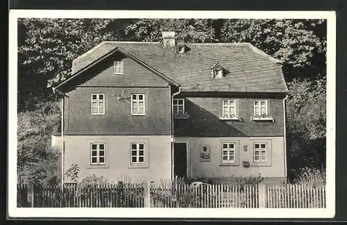 AK Schwarzenbach a. W., Forst- und Gasthaus Thiemitz