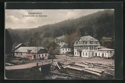 AK Schwarzenbach am Wald, Löhmarmühle im Rodachtal