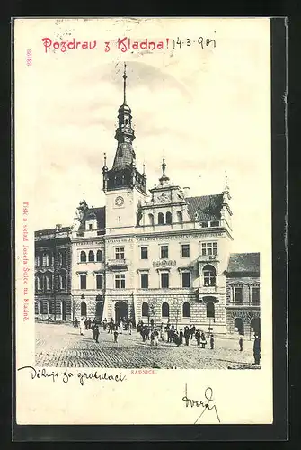 AK Kladno, Radnice - Rathaus