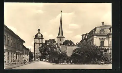 AK Arnstadt in Thür., Partie am Riedtor