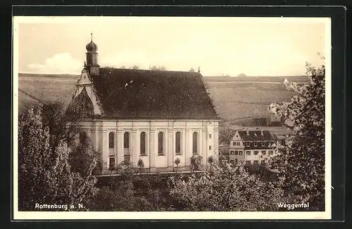 AK Rottenburg a. N., Blick ins Weggental