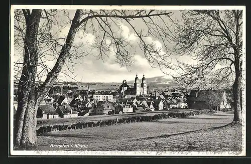 AK Kempten im Allgäu, Ortsansicht aus der Ferne