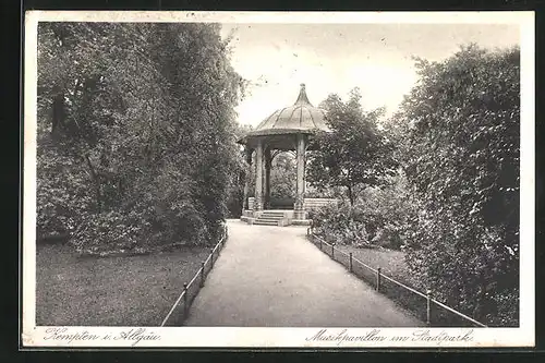 AK Kempten im Allgäu, Musikpavillon im Stadtpark