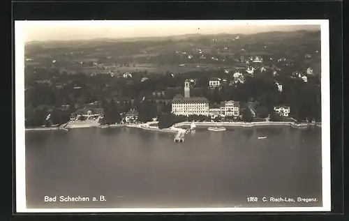 AK Bad Schachen a. B., Totalansicht aus der Vogelschau