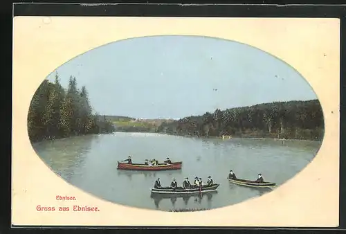 AK Ebnisee, Ruderboote auf dem Ebnisee