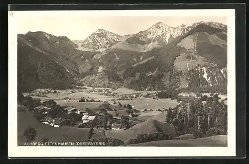 AK Achberg / Oberbayern, Ortsansicht mit Ettenhausen