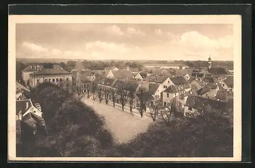 AK Germersheim a. Rh., Marktplatz aus der Vogelschau