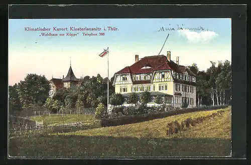 AK Klosterlausnitz / Thür., Kurhotel Waldhaus zur Köppe