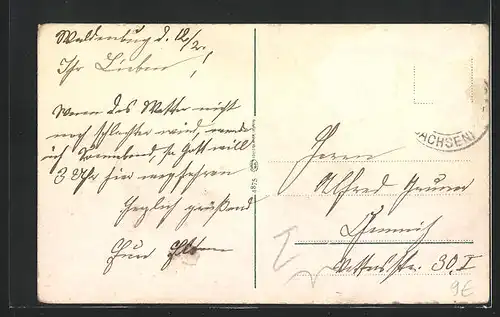 AK Bad Kösen, Ortspartie mit Brücke