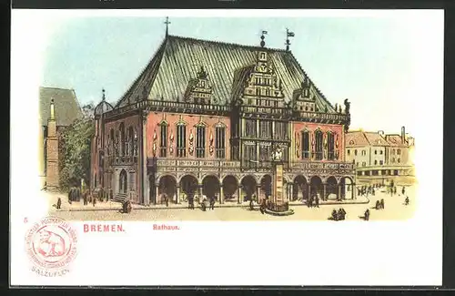 Lithographie Bremen, Rathaus