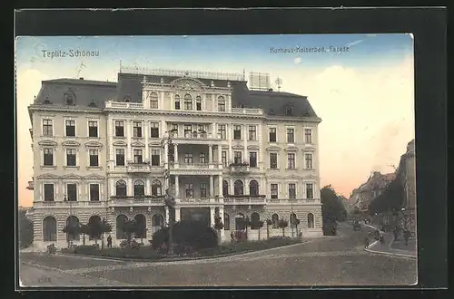 AK Teplitz Schönau / Teplice, Kurhaus-Kaiserbad