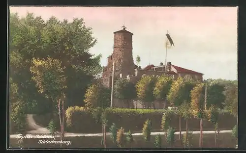 AK Teplitz Schönau / Teplice, Schlackenburg