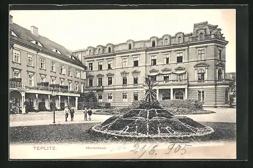 AK Teplitz Schönau / Teplice, Herrenhaus