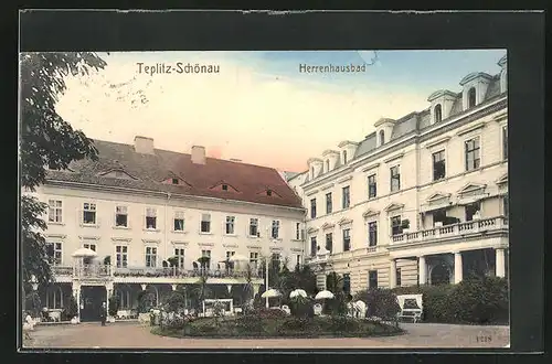 AK Teplitz Schönau / Teplice, Herrenhausbad