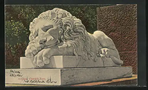 AK Jalta, am Löwendenkmal