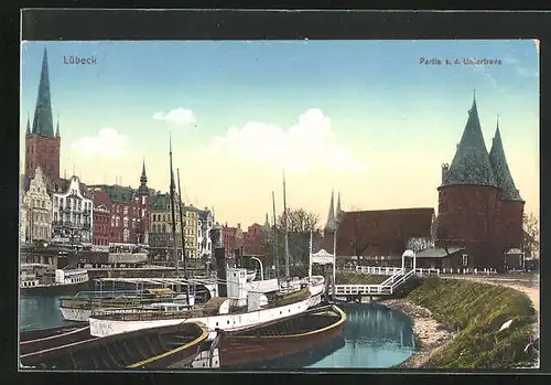 AK Lübeck, Partie an der Untertrave