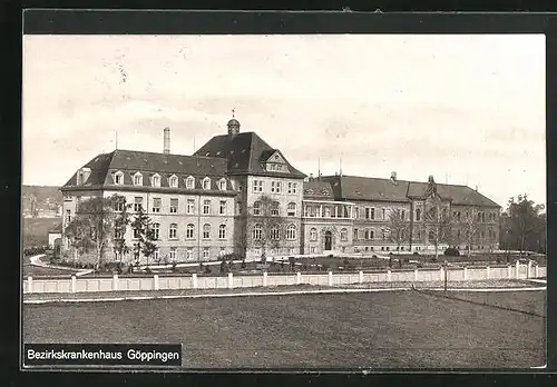 AK Göppingen, Vorderansicht vom Bezirkskrankenhaus