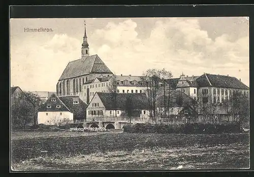 AK Himmelkron, Teilansicht mit Kirche