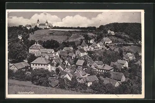AK Sulzbürg / Opf., Panoramablick vom Berg