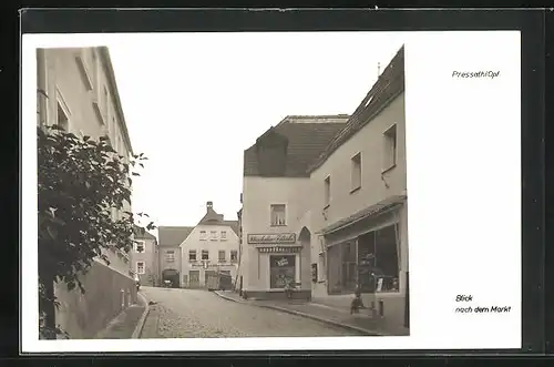 AK Pressath / Opf., Blick nach dem Markt