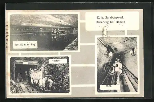 AK Hallein, K. k. Salzbergwerk Dürnberg, Mehrfachansichten