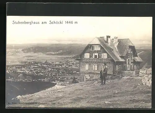 AK Stubenberghaus am Schöckl mit Stadtblick