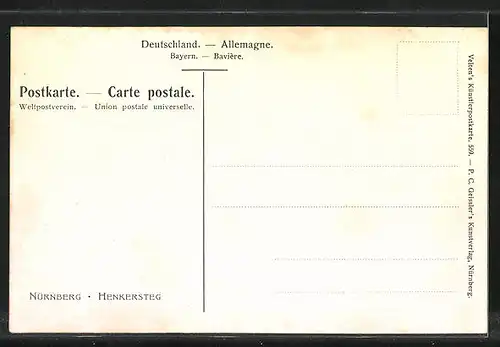 Künstler-AK Nürnberg, Henkersteg