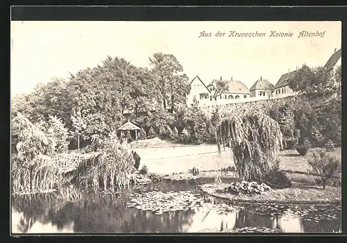 AK Essen, Aus der Kruppschen Kolonie Altenhof