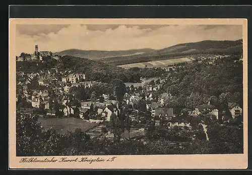 AK Königstein i. T., Totalansicht aus der Vogelschau