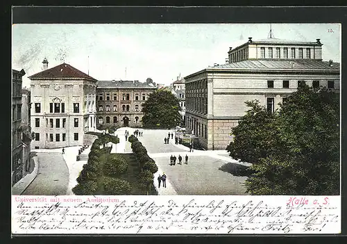 AK Halle a.d. Saale, Universität mit neuem Auditorium