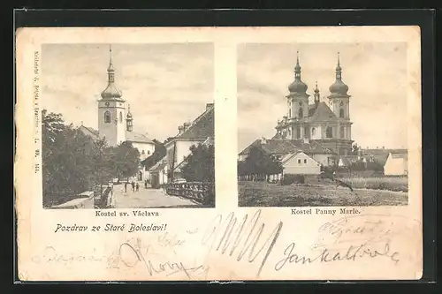 AK Alt Bunzlau / Stara Boleslav / Brandeis (NL), Kostel sv. Vaclava, Kostel Panny Marie