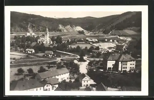 AK Stiechowitz / Stechovice, Gesamtansicht aus der Vogelschau