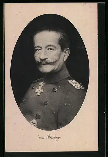AK Porträt Heerführer von Bissing
