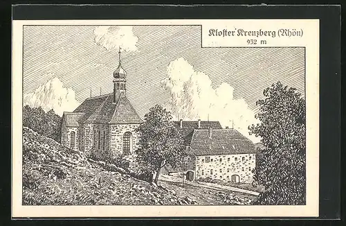 AK Kreuzberg / Rhön, Kloster Kreuzberg