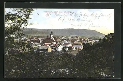 AK Treuchtlingen, Ortsansicht vom Burgstall aus gesehen