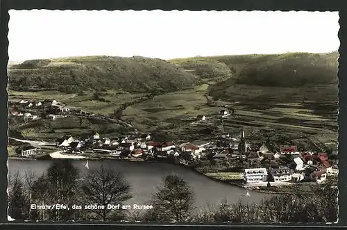 AK Einruhr / Eifel, Ortsansicht mit Rursee