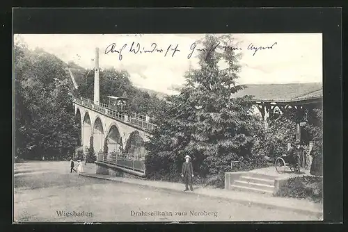 AK Wiesbaden, Drahtseilbahn zum Neroberg