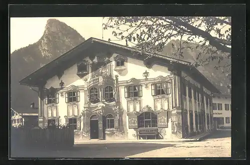 AK Oberammergau, Bauernhaus