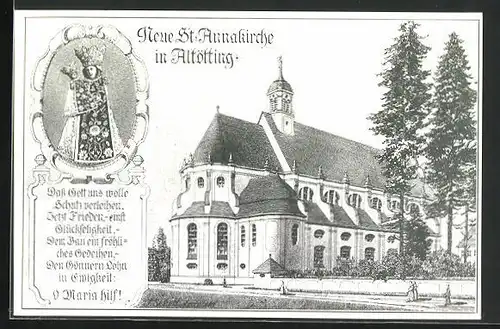 AK Altötting, Neue St.-Annakirche, Marienbildnis